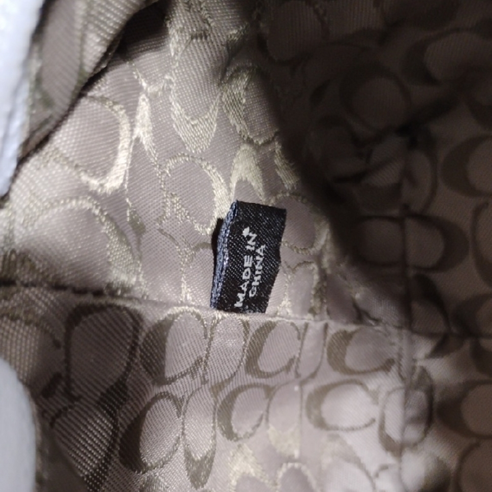 FIRM PRICE! RARE! NWT Coach Blue/White Leather Mini Shoulder Bag - Picture 14 of 16